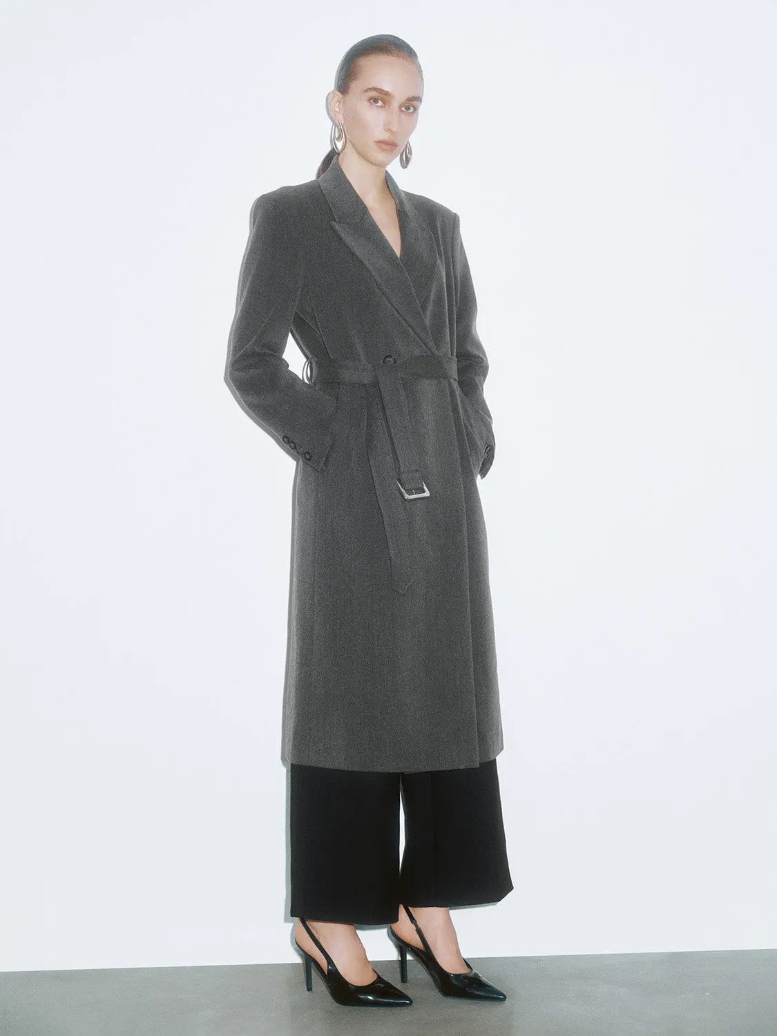 Maxi Belted Loose Coats sold by Urban Revivo product image thumbnail 2