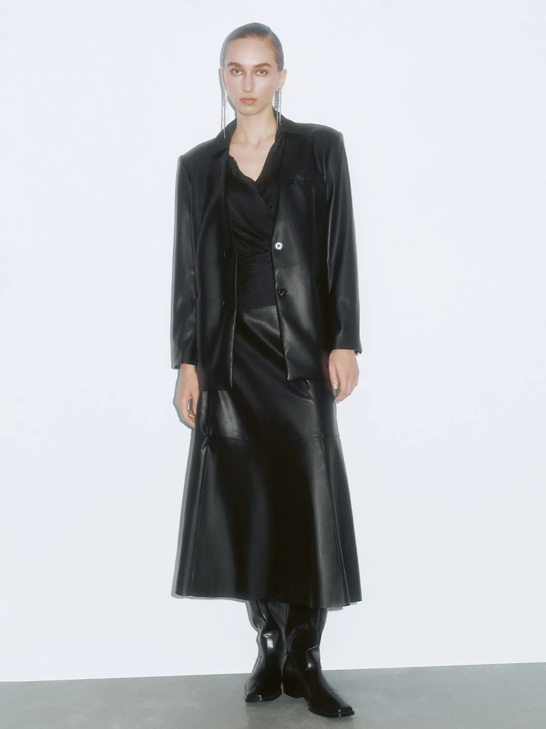 Loose Leather Blazers sold by Urban Revivo product image thumbnail 4