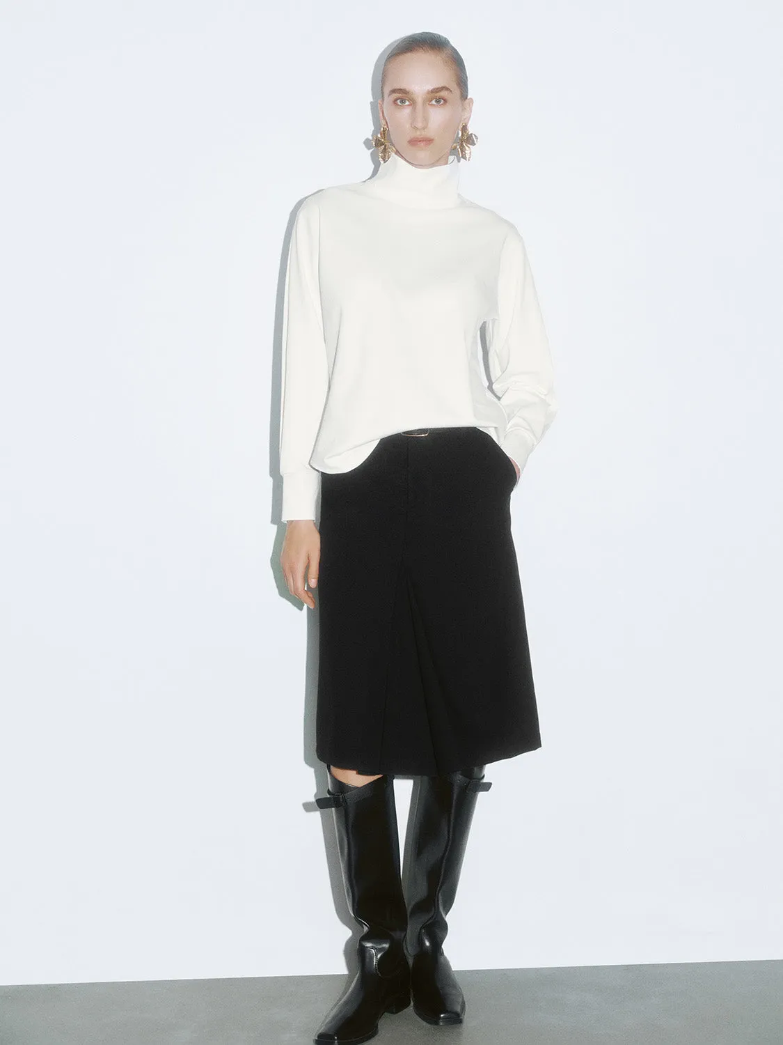Split Hem A-Line Skirts sold by Urban Revivo product image thumbnail 5