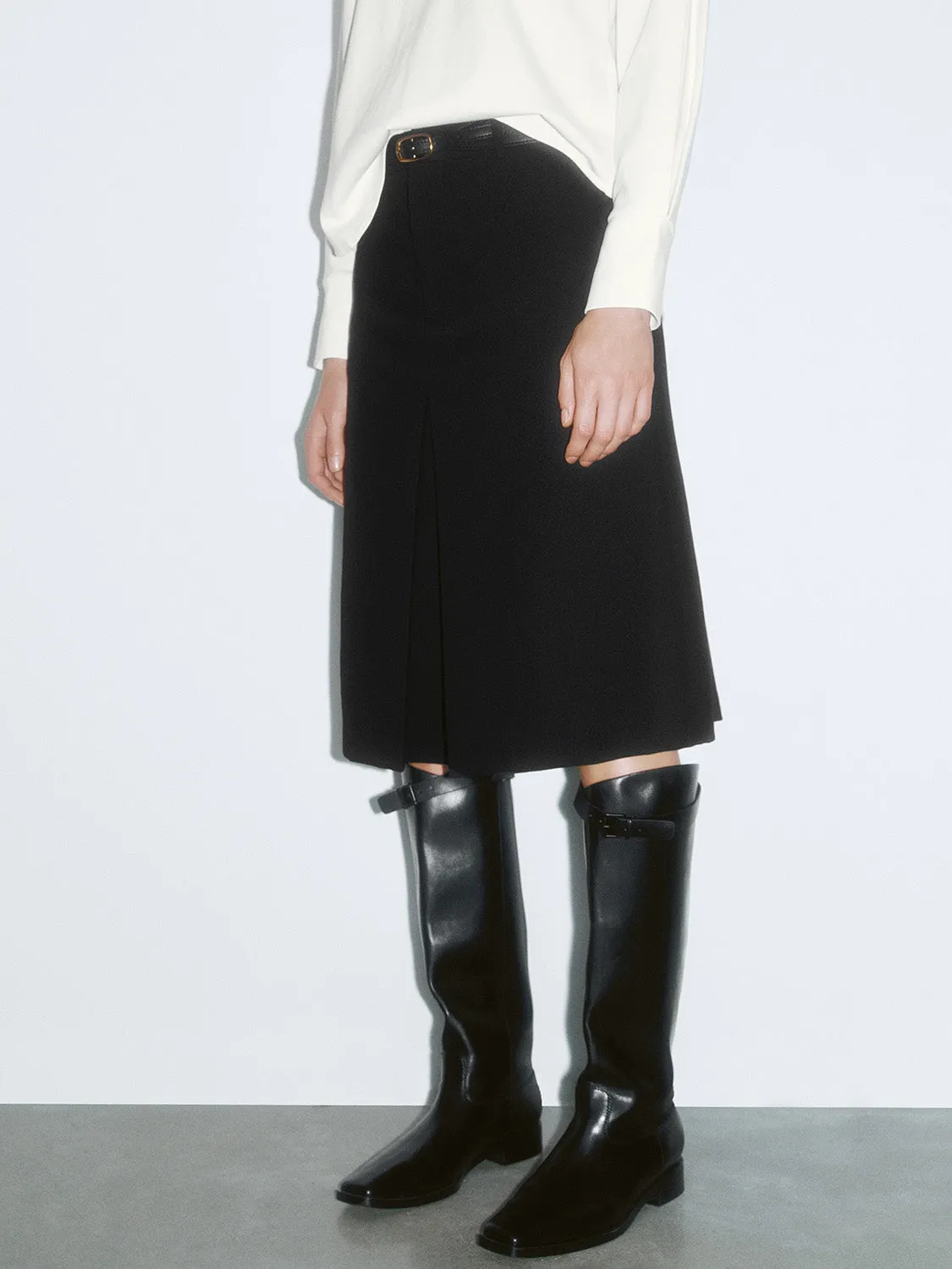 Split Hem A-Line Skirts sold by Urban Revivo product image thumbnail 3