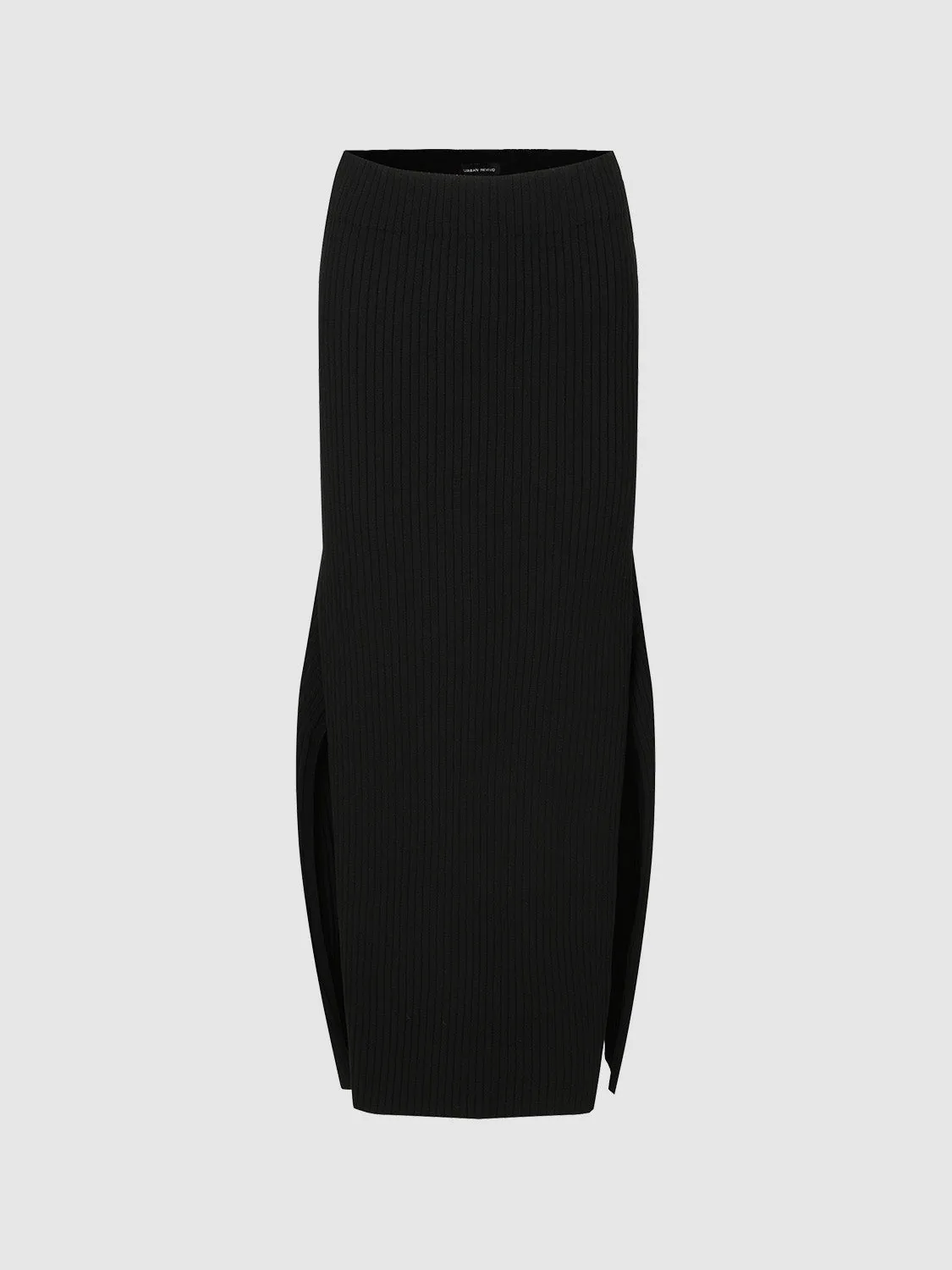 Split Hem Knitted Skirts sold by Urban Revivo