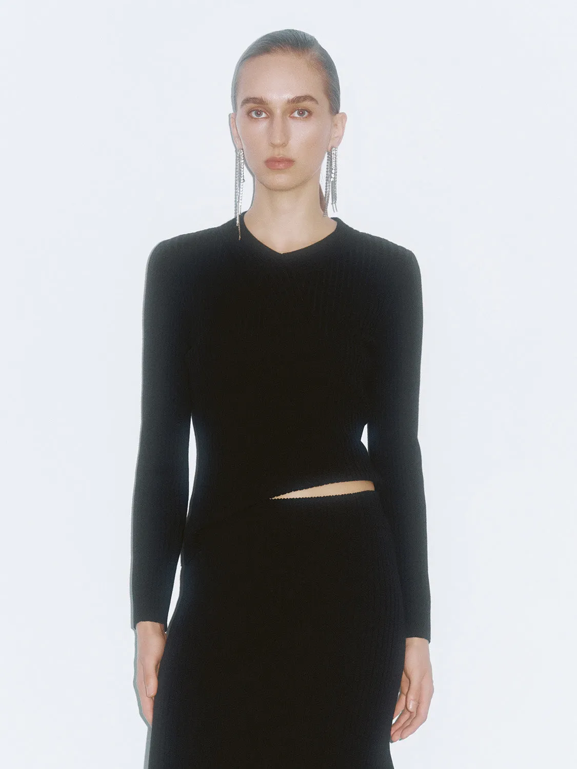 Split Hem Knitted T-Shirts sold by Urban Revivo