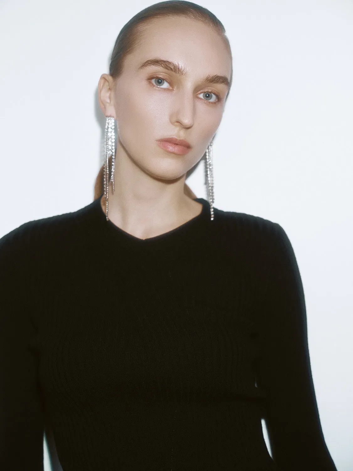 Split Hem Knitted T-Shirts sold by Urban Revivo product image thumbnail 5