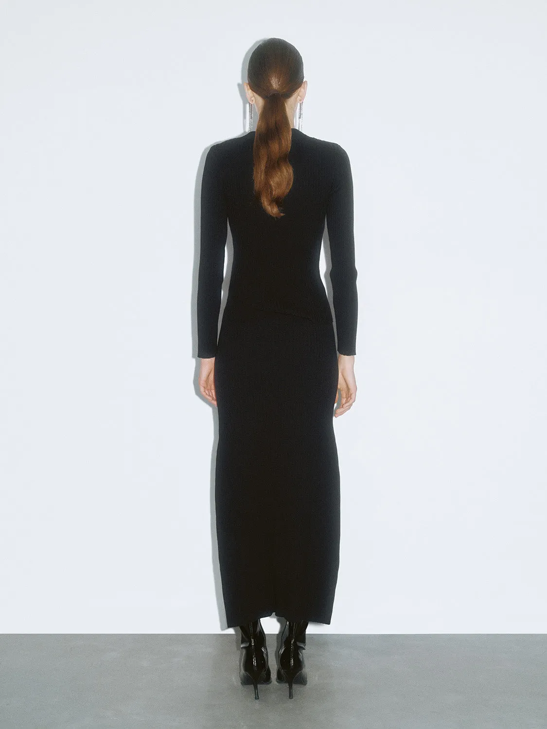 Split Hem Knitted T-Shirts sold by Urban Revivo product image thumbnail 3