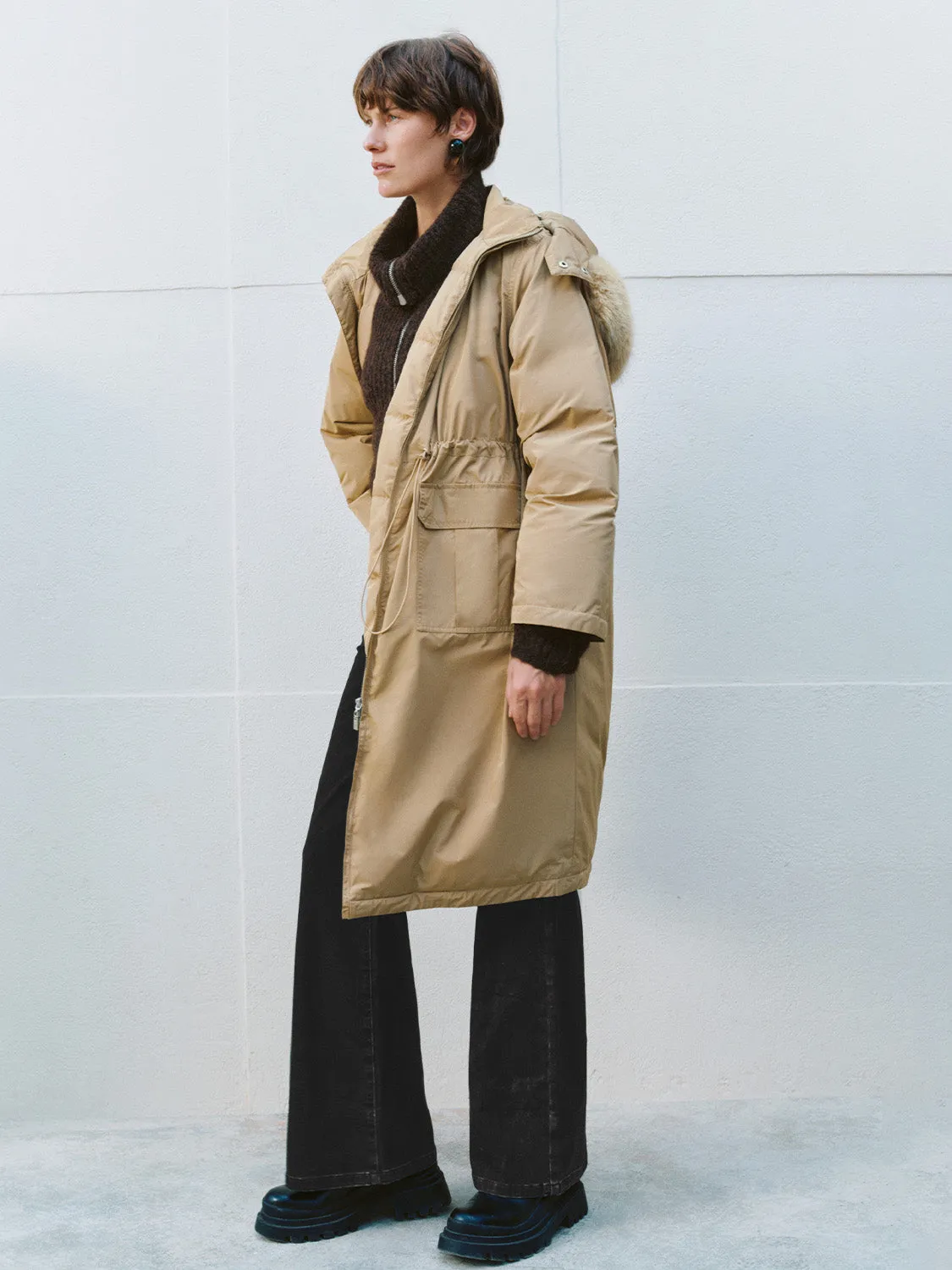 Drawstring Parka Jackets sold by Urban Revivo product image thumbnail 2