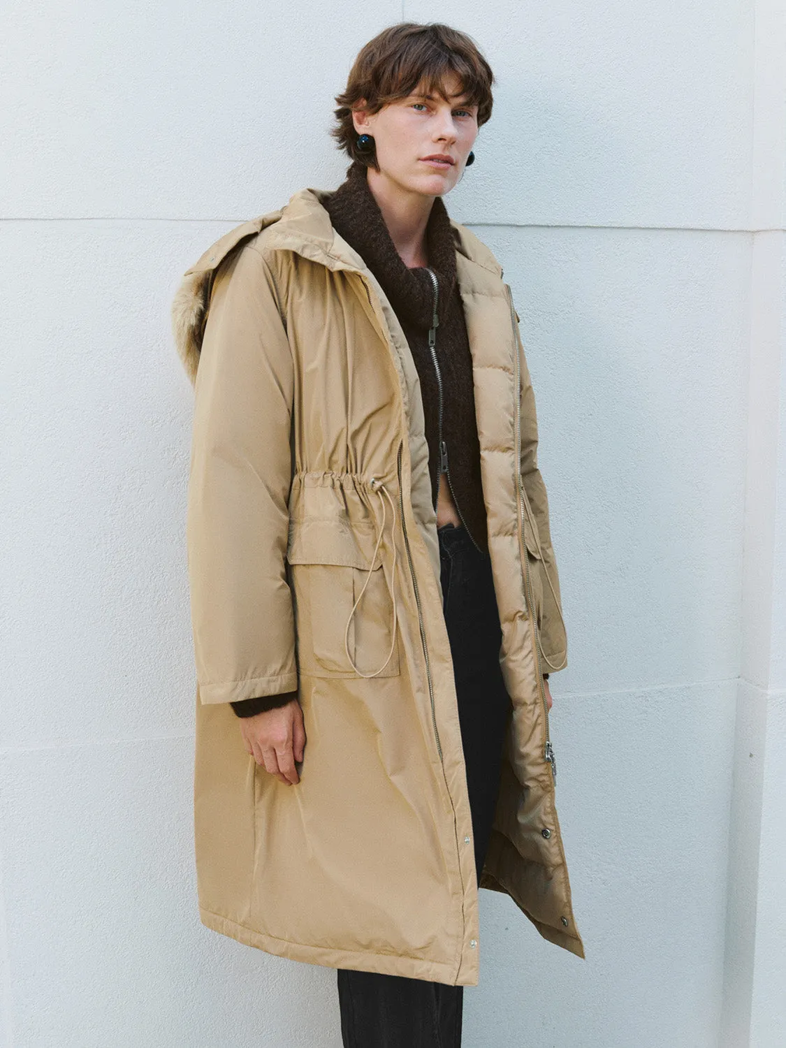 Drawstring Parka Jackets sold by Urban Revivo product image thumbnail 4