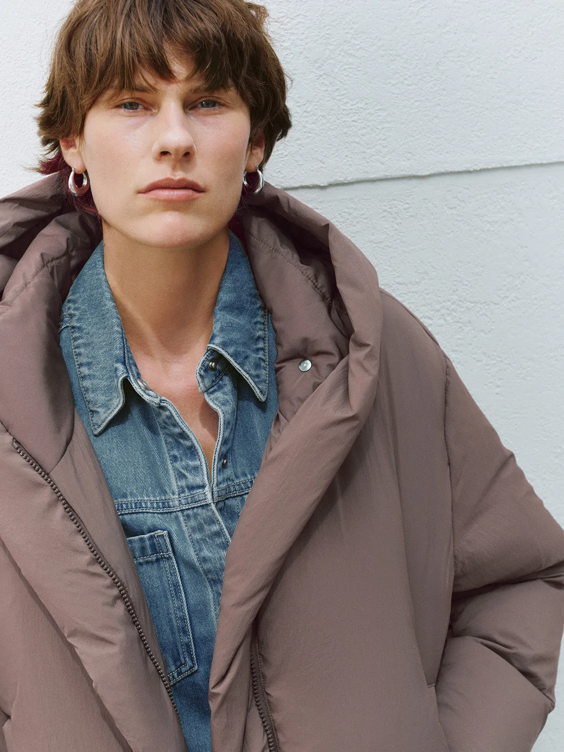 Hoodie Puffer Jackets sold by Urban Revivo product image thumbnail 5