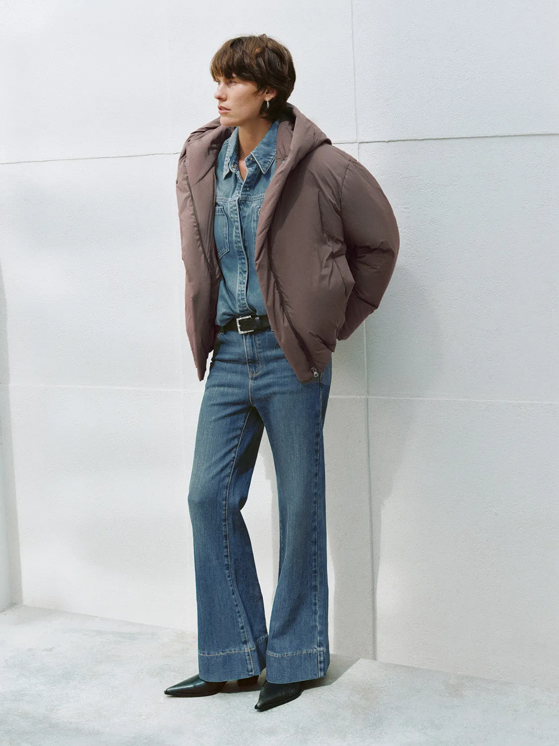 Hoodie Puffer Jackets sold by Urban Revivo product image thumbnail 4