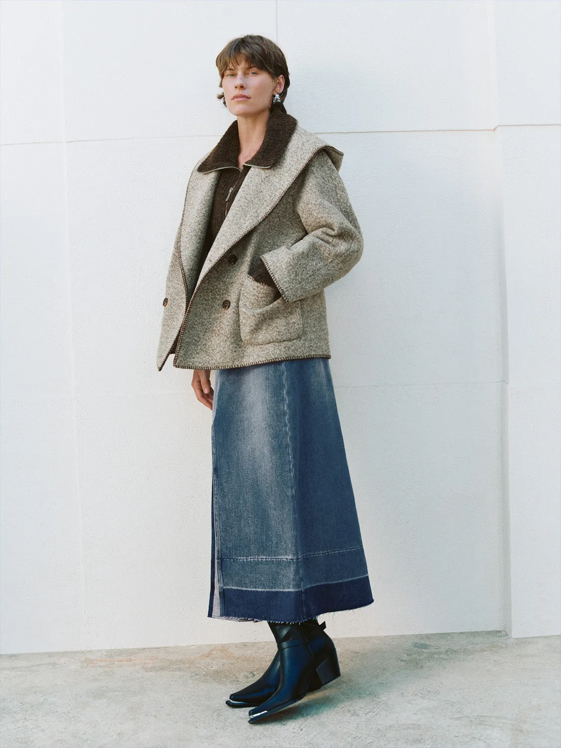 Double Breasted Patch Pocket Jackets sold by Urban Revivo product image thumbnail 4