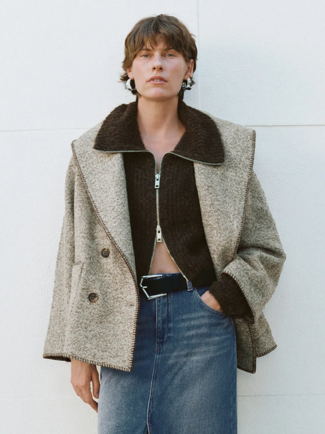 Double Breasted Patch Pocket Jackets sold by Urban Revivo