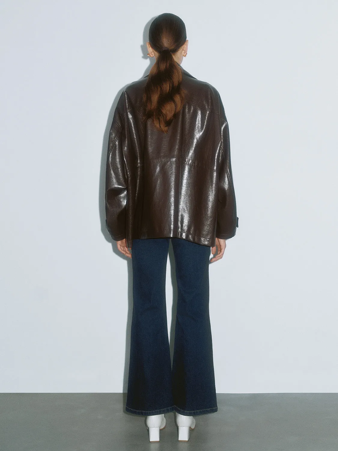 Leather Flap Pocket Coats sold by Urban Revivo product image thumbnail 3