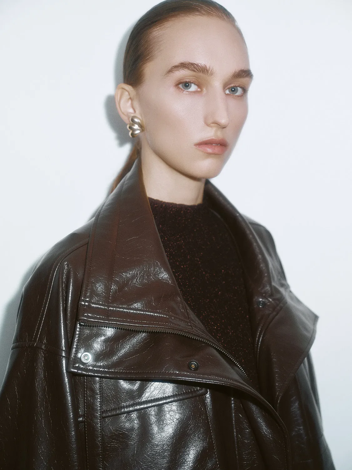 Leather Flap Pocket Coats sold by Urban Revivo product image thumbnail 5