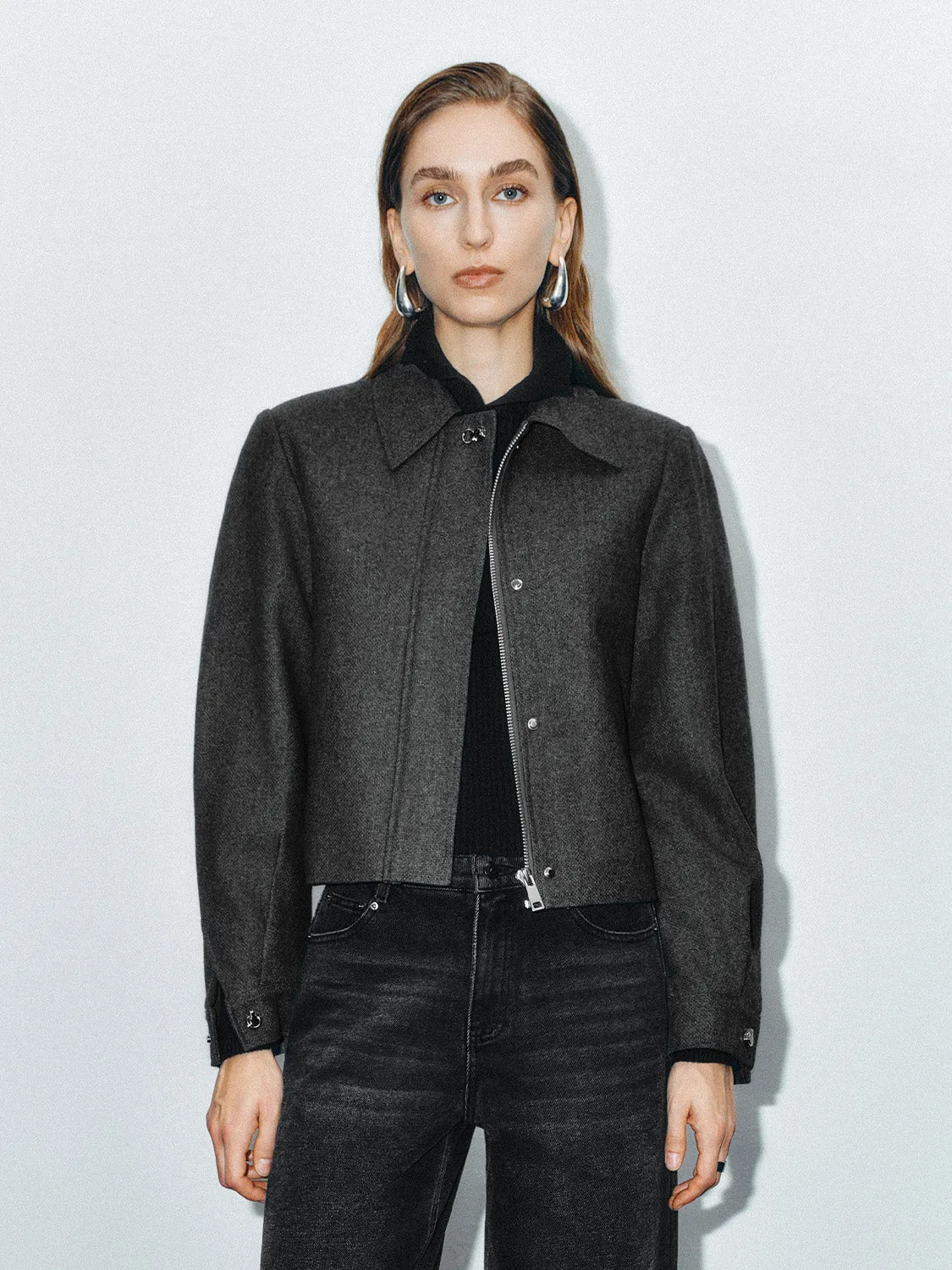 Loose Zipper Fly Jackets sold by Urban Revivo