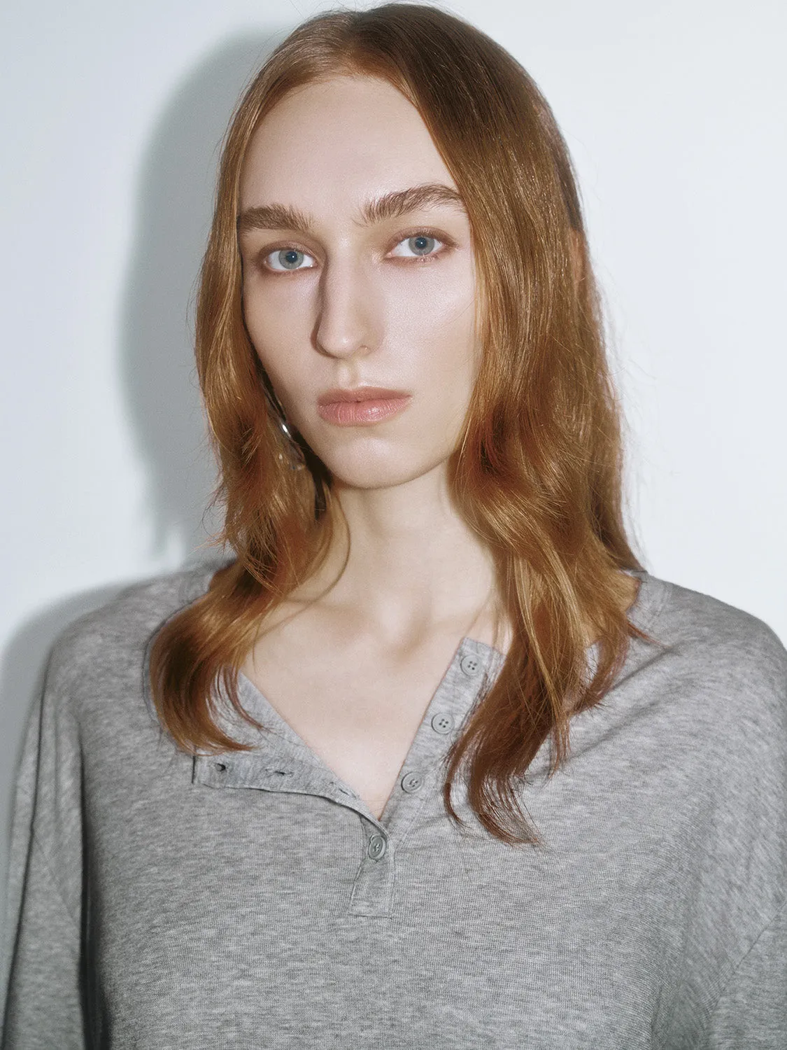 Button Half Placket Loose T-Shirts sold by Urban Revivo product image thumbnail 5