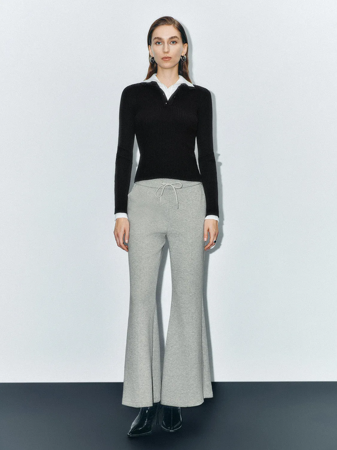 Drawstring Flare Pants sold by Urban Revivo product image thumbnail 5