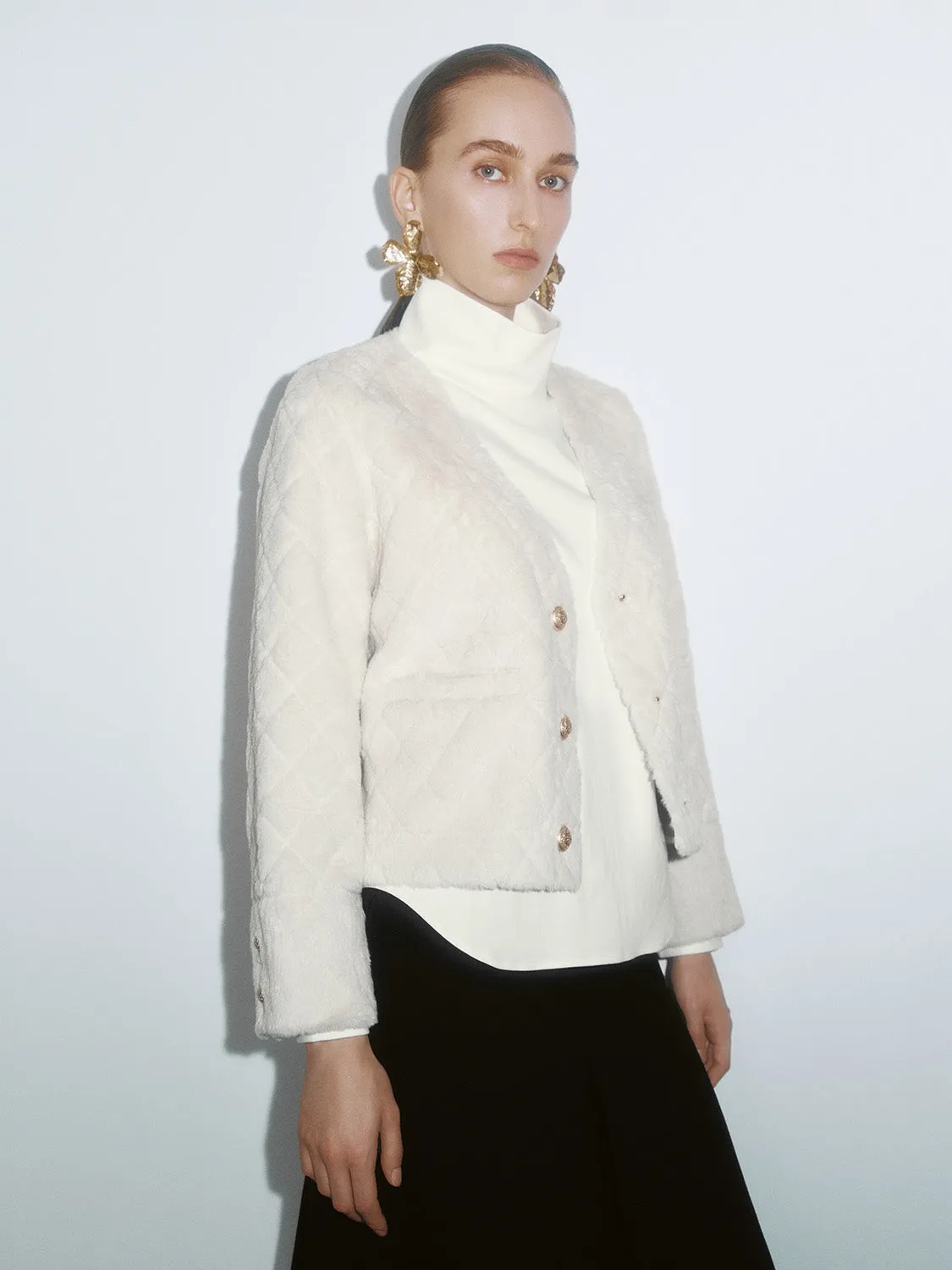 Loose Button Up Jackets sold by Urban Revivo product image thumbnail 2