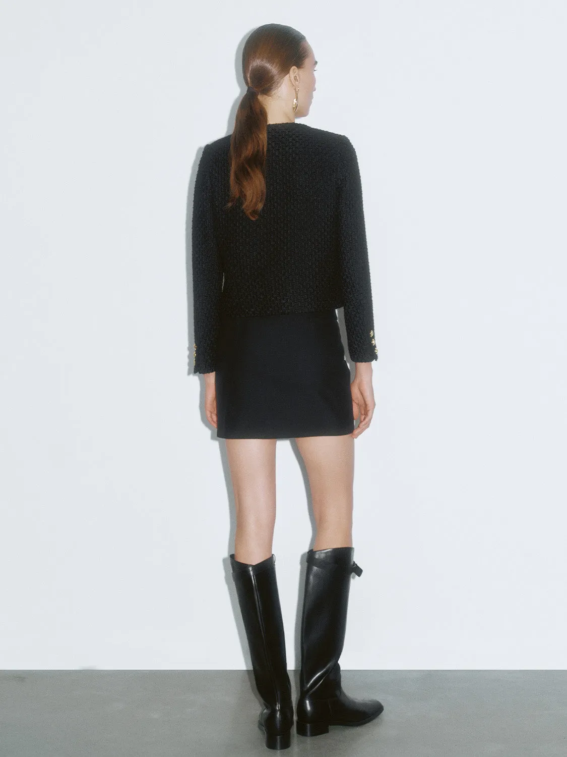 Golden Button Regular Tweed Jackets sold by Urban Revivo product image thumbnail 3