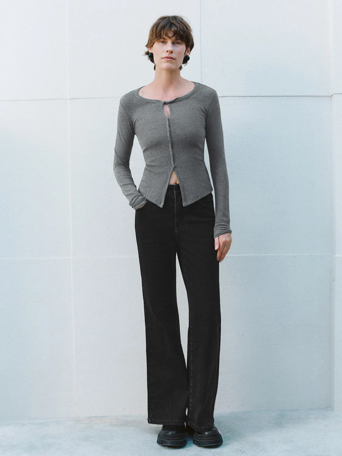 Skinny Flared Jeans sold by Urban Revivo product image thumbnail 5