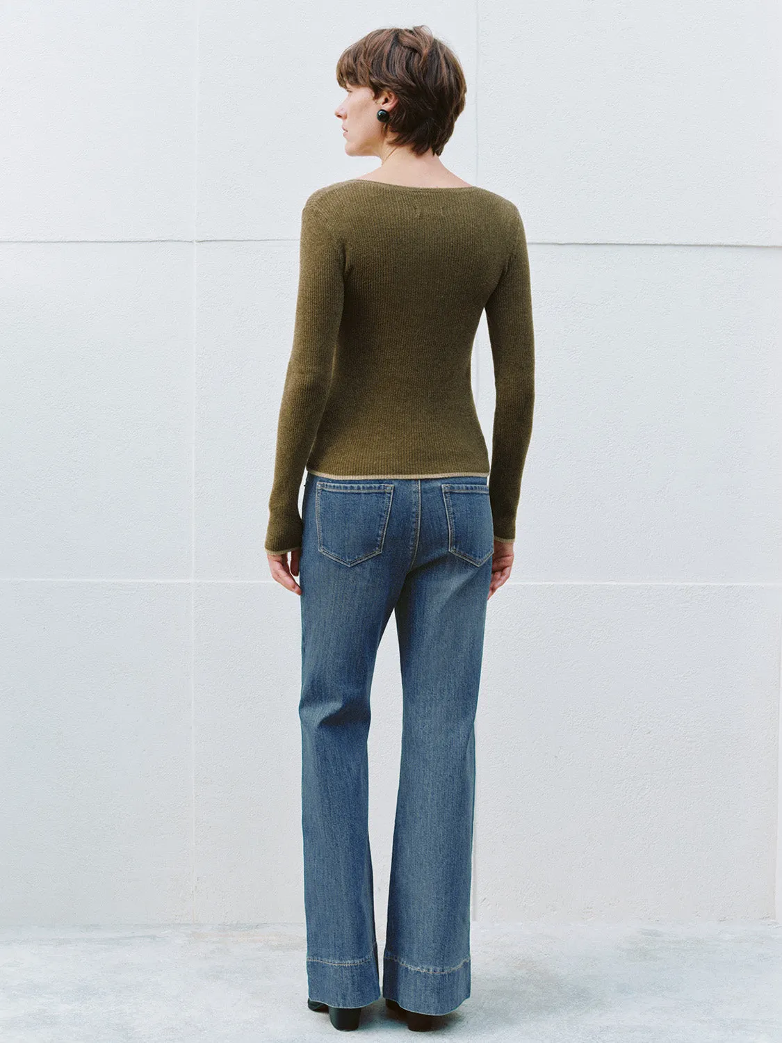 Skinny Flared Jeans sold by Urban Revivo product image thumbnail 4