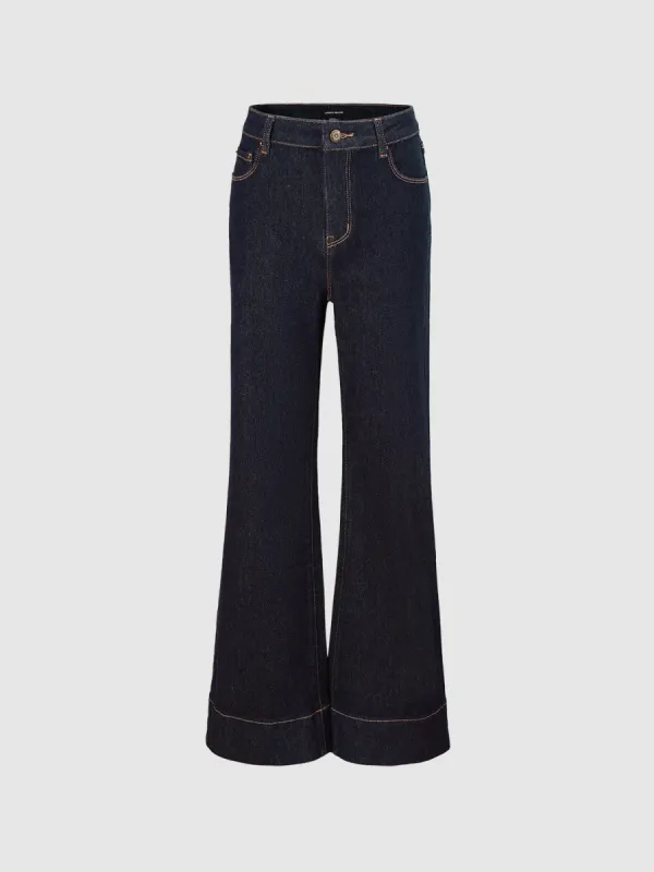 Skinny Denim Flared Jeans sold by Urban Revivo