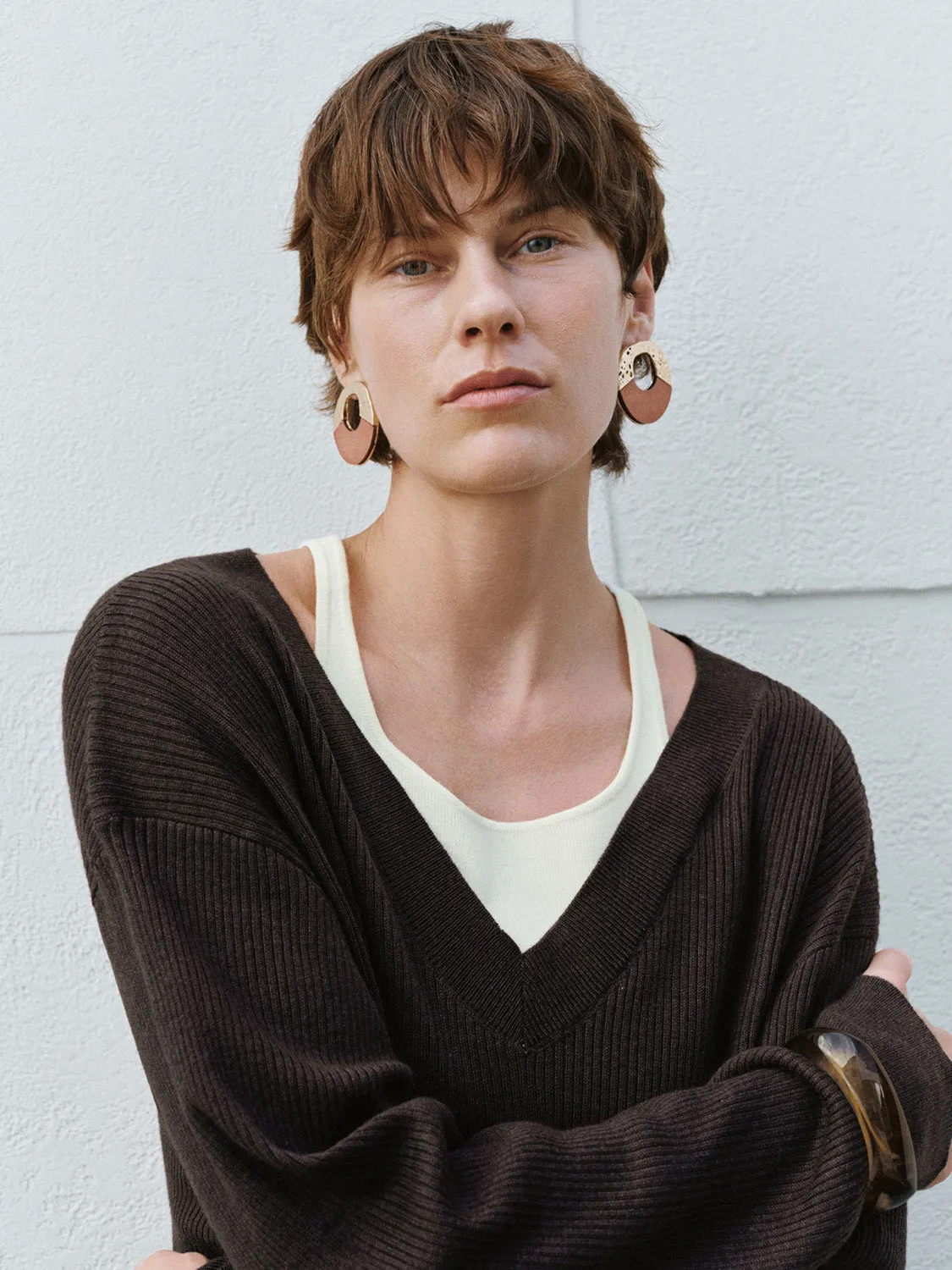 2 In 1 V-Neck Knitted T-Shirts sold by Urban Revivo product image thumbnail 5