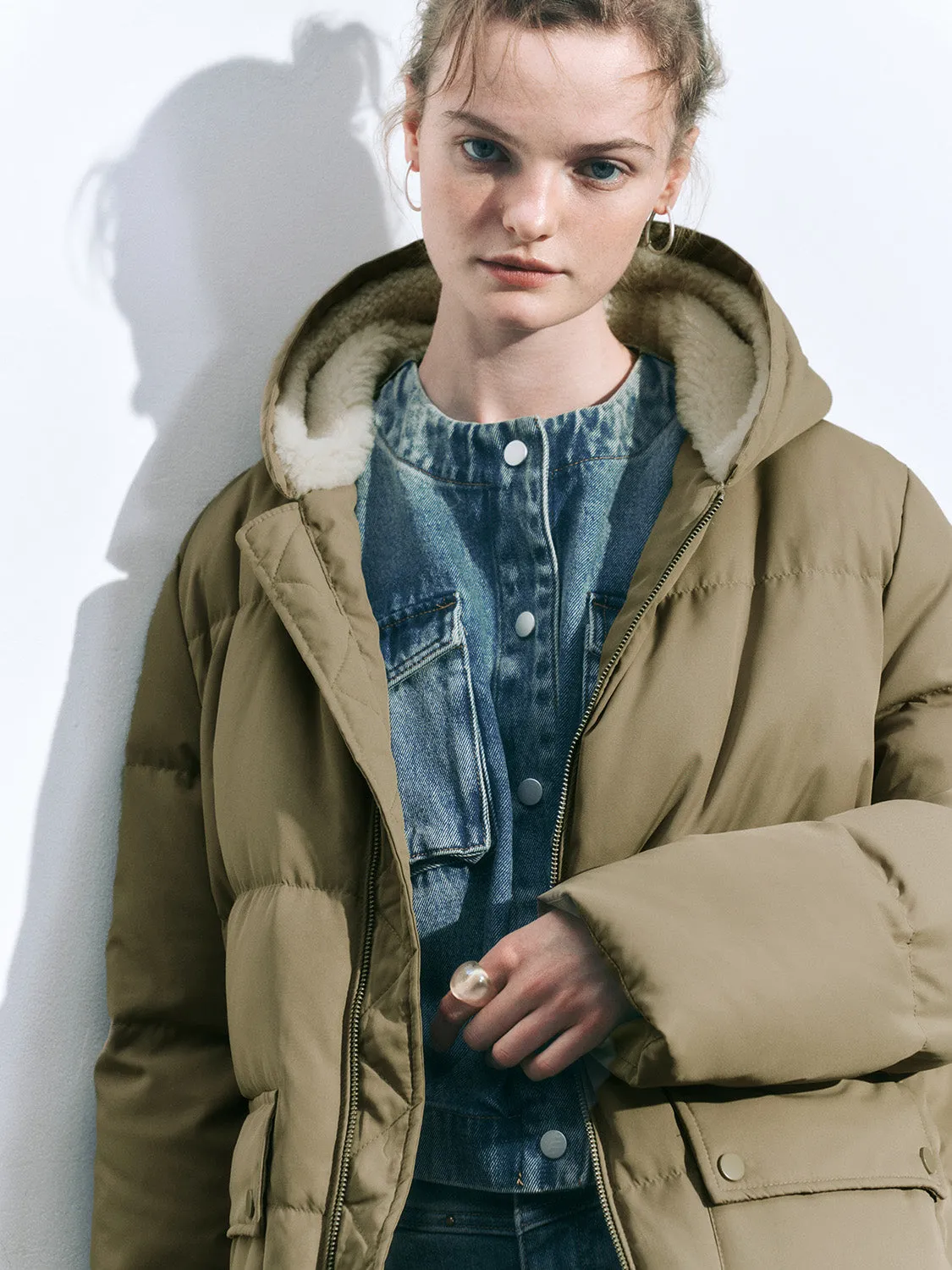 Wide Lapel Padded Maxi Coats sold by Urban Revivo product image thumbnail 5