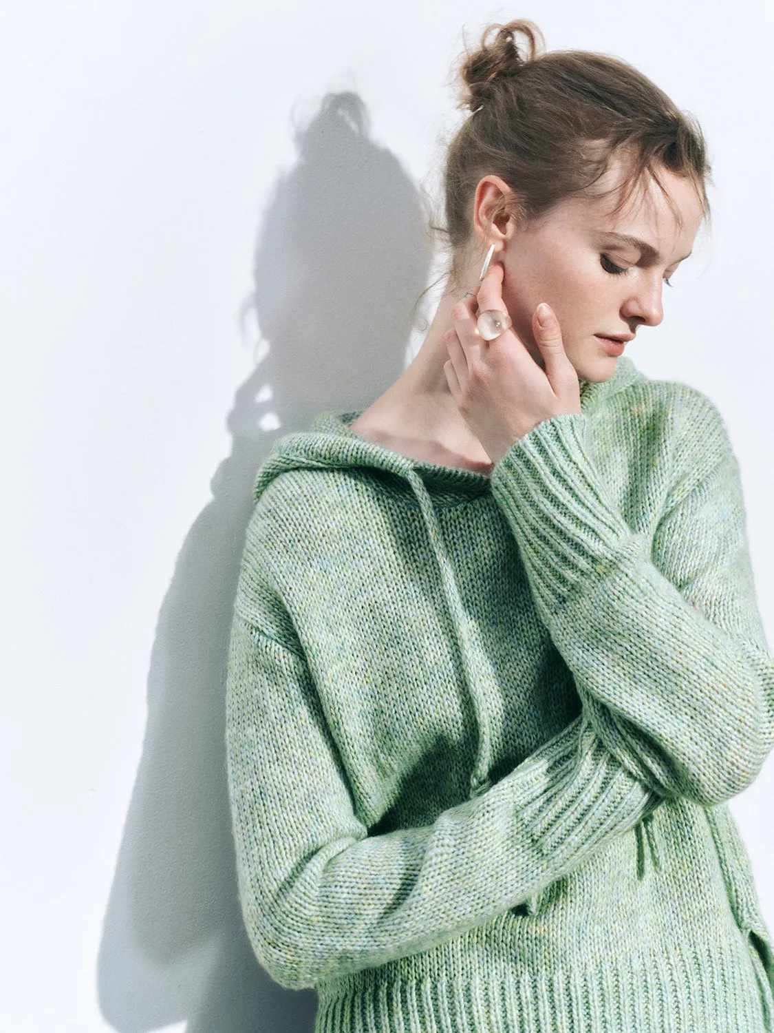 Hoodie Loose Knitted T-Shirts sold by Urban Revivo product image thumbnail 2