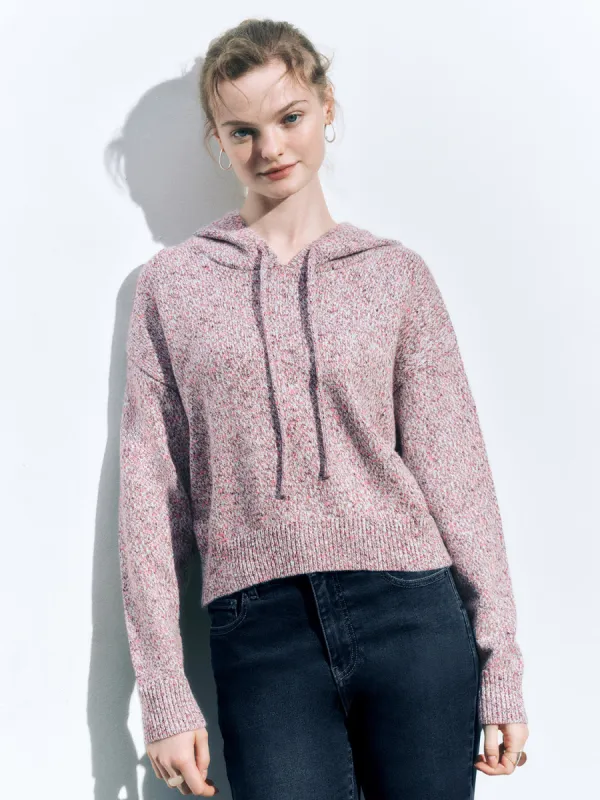 Hoodie Loose Knitted T-Shirts sold by Urban Revivo