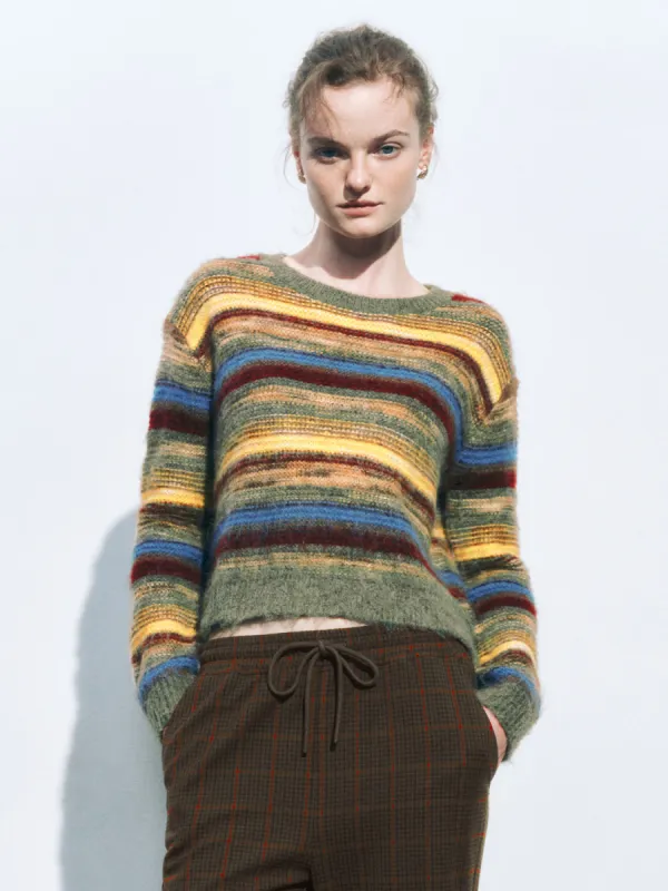 Pullover Striped Knitted T-Shirts sold by Urban Revivo