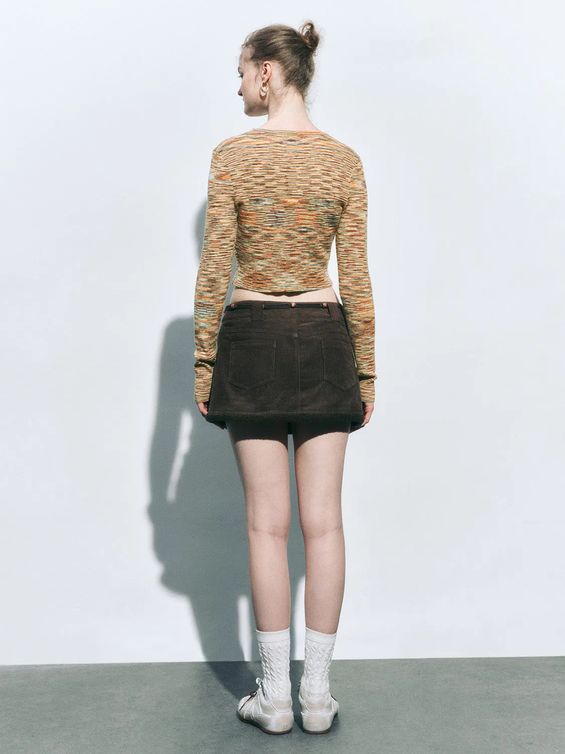 Cropped Tie Front Knitted Cardigans sold by Urban Revivo product image thumbnail 3