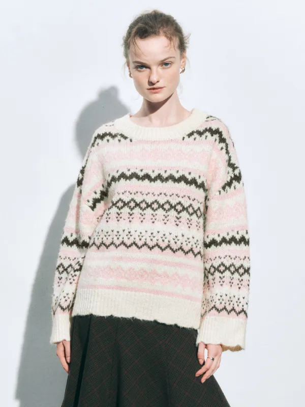 Jacquard Crew Neck Knitted T-Shirts sold by Urban Revivo