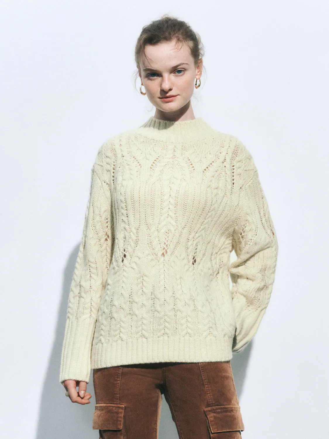 Pullover Cable Knitted T-Shirts sold by Urban Revivo