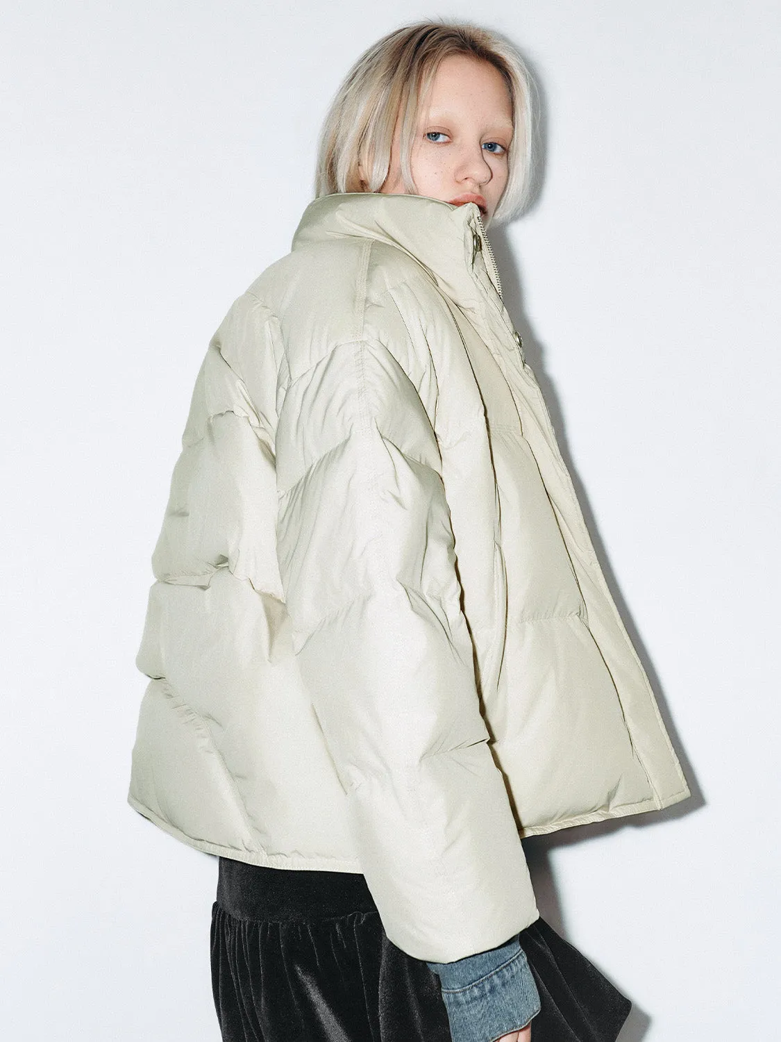 Padded Down Outerwear Puffer Jackets sold by Urban Revivo product image thumbnail 2