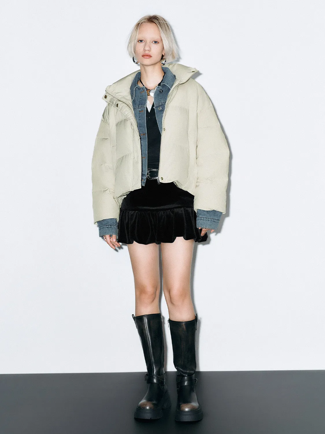 Padded Down Outerwear Puffer Jackets sold by Urban Revivo product image thumbnail 4