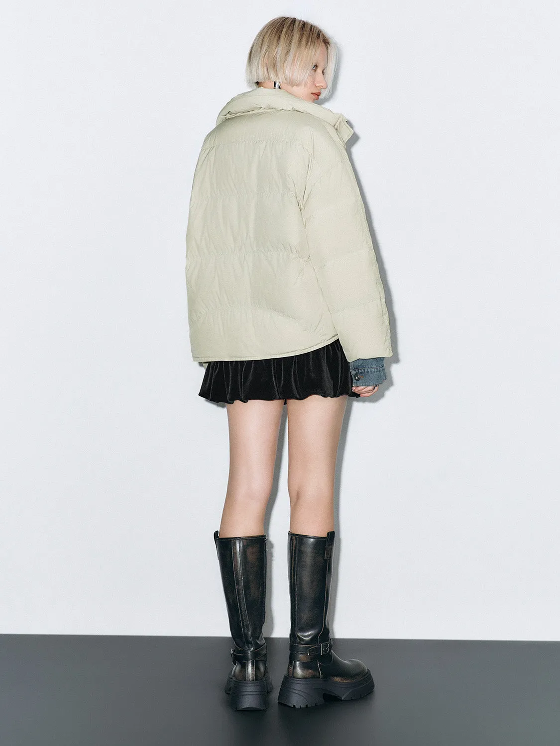 Padded Down Outerwear Puffer Jackets sold by Urban Revivo product image thumbnail 3