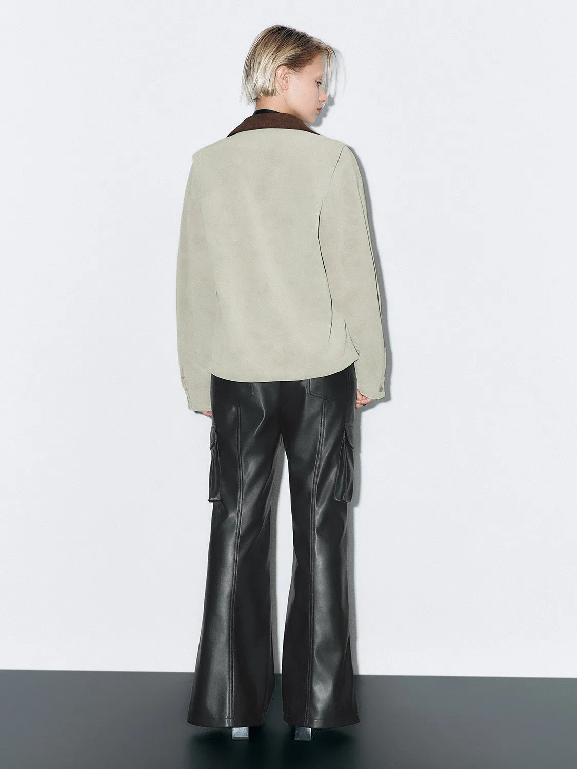 Shirt Collar Zip Front Jackets sold by Urban Revivo product image thumbnail 3