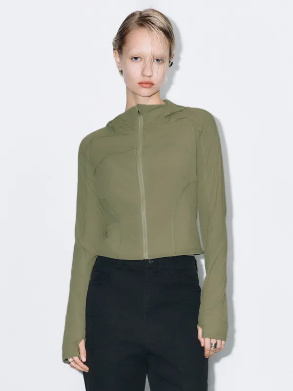 Cropped Zip Front Jackets sold by Urban Revivo