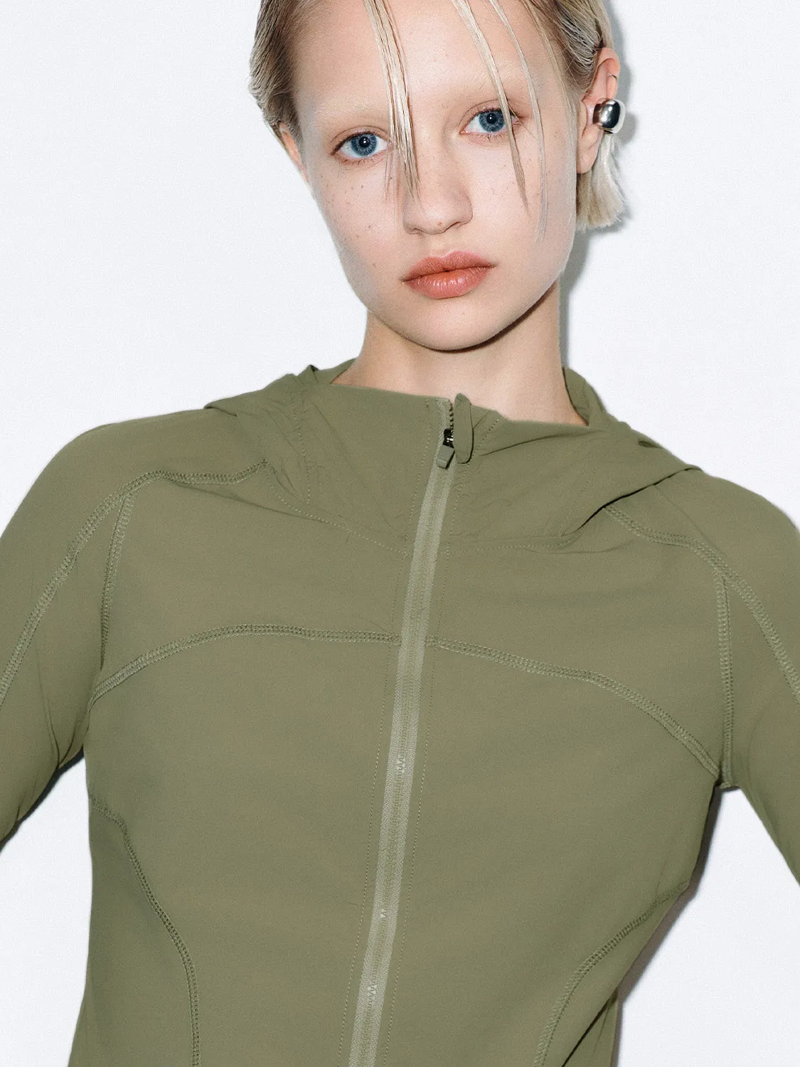 Cropped Zip Front Jackets sold by Urban Revivo product image thumbnail 5