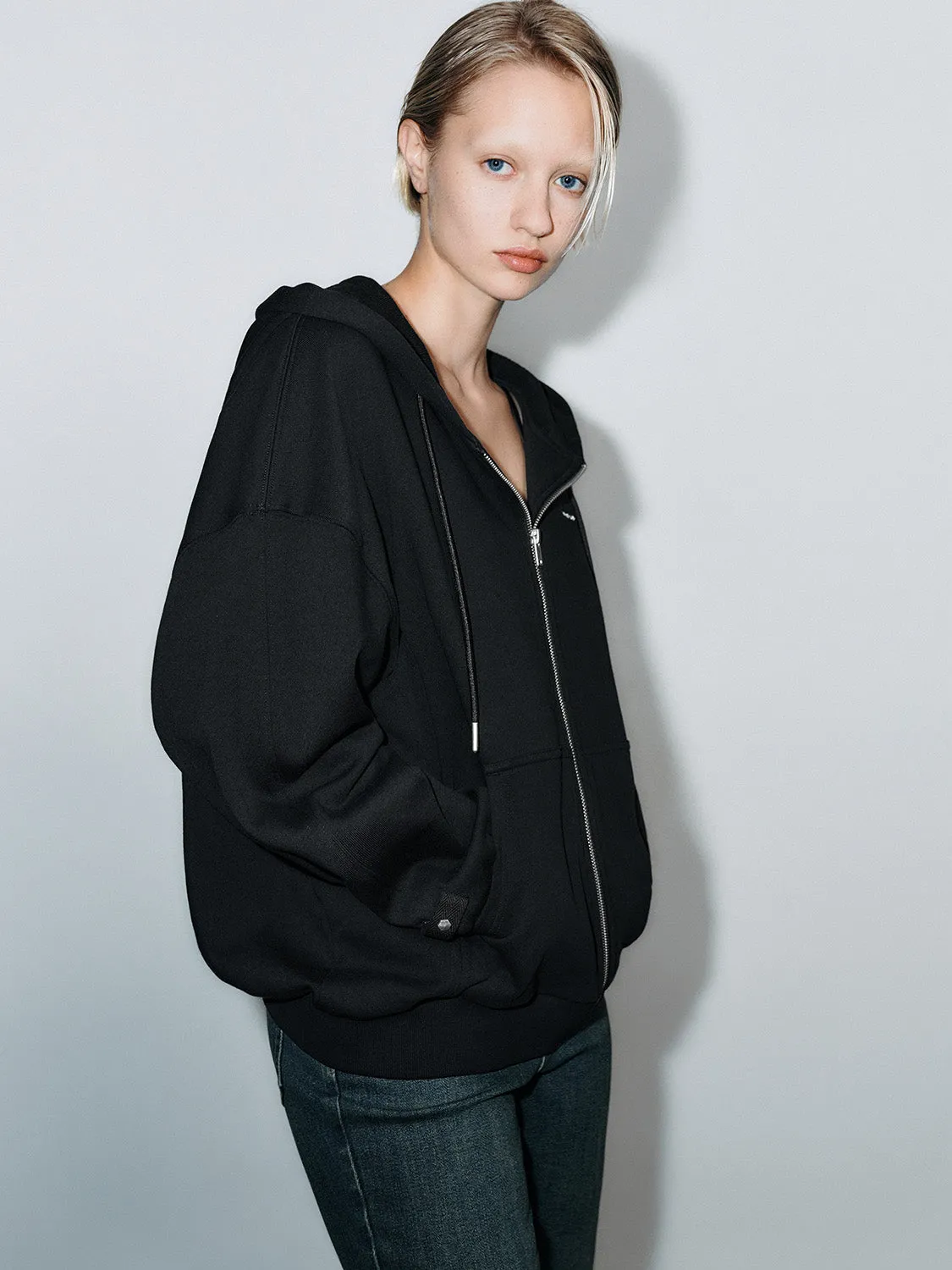 Hoodie Zip Front Jackets sold by Urban Revivo product image thumbnail 2