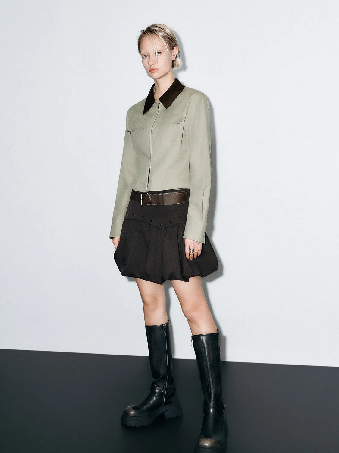 Zip Up Front Shirts sold by Urban Revivo product image thumbnail 4