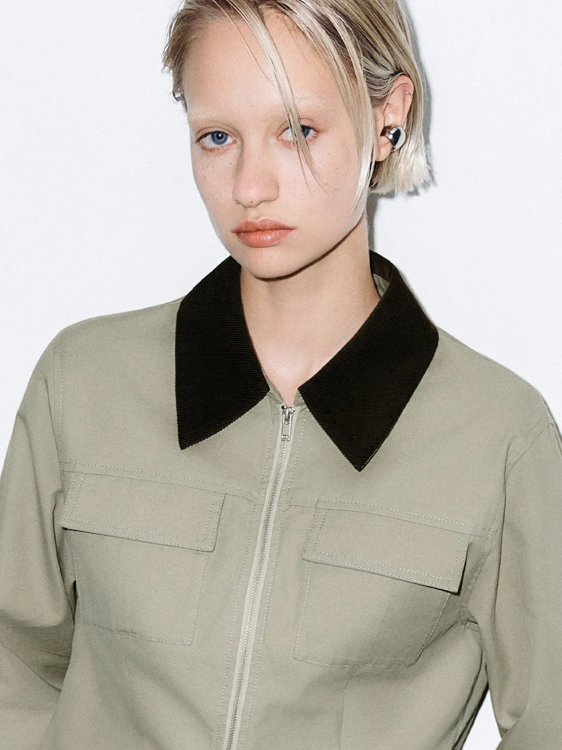 Zip Up Front Shirts sold by Urban Revivo product image thumbnail 5