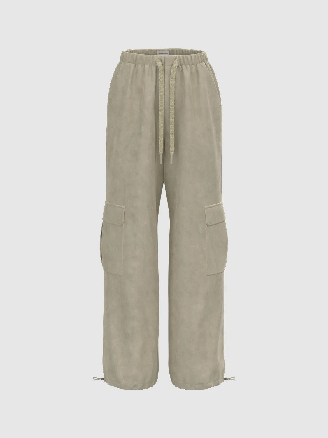 Drawstring Wide-Leg Pants sold by Urban Revivo