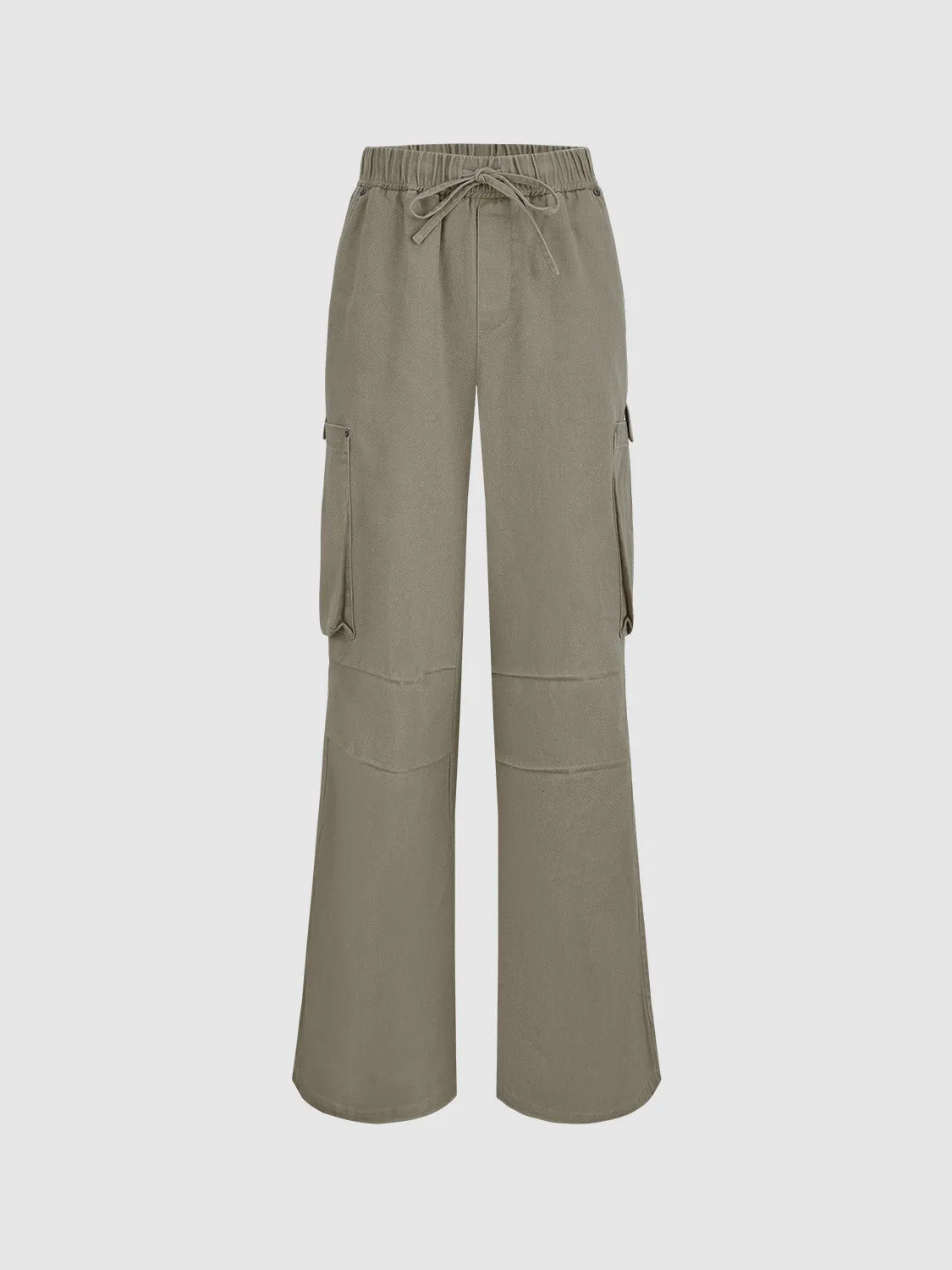 Loose Wide-Leg Cargo Pants sold by Urban Revivo
