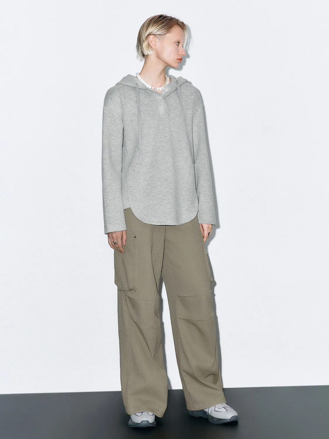 Loose Wide-Leg Cargo Pants sold by Urban Revivo product image thumbnail 5