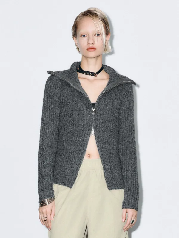 Wide Lapel Rib Knitted Cardigans sold by Urban Revivo