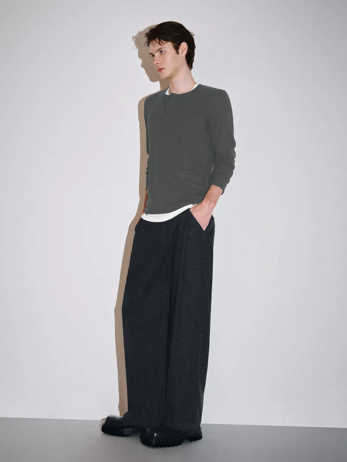 Button Half Placket Regular T-Shirts sold by Urban Revivo product image thumbnail 4