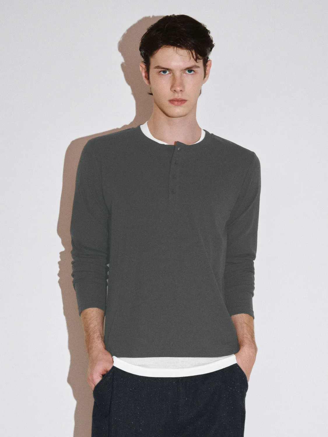 Button Half Placket Regular T-Shirts sold by Urban Revivo