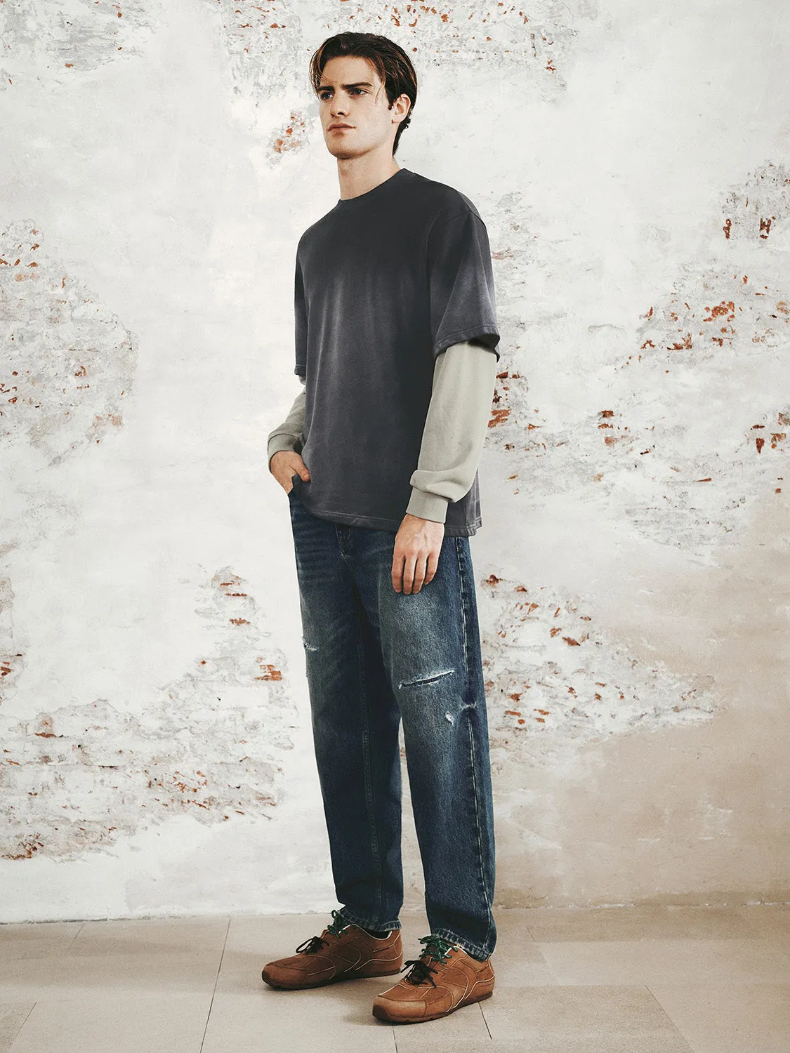 2 in 1 Loose T-Shirts sold by Urban Revivo product image thumbnail 4