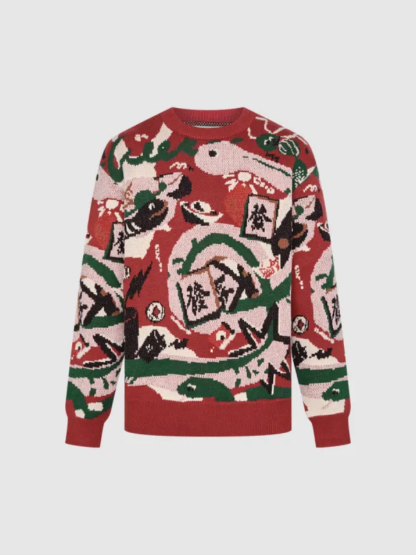 Mahjong Knitted T-Shirts sold by Urban Revivo