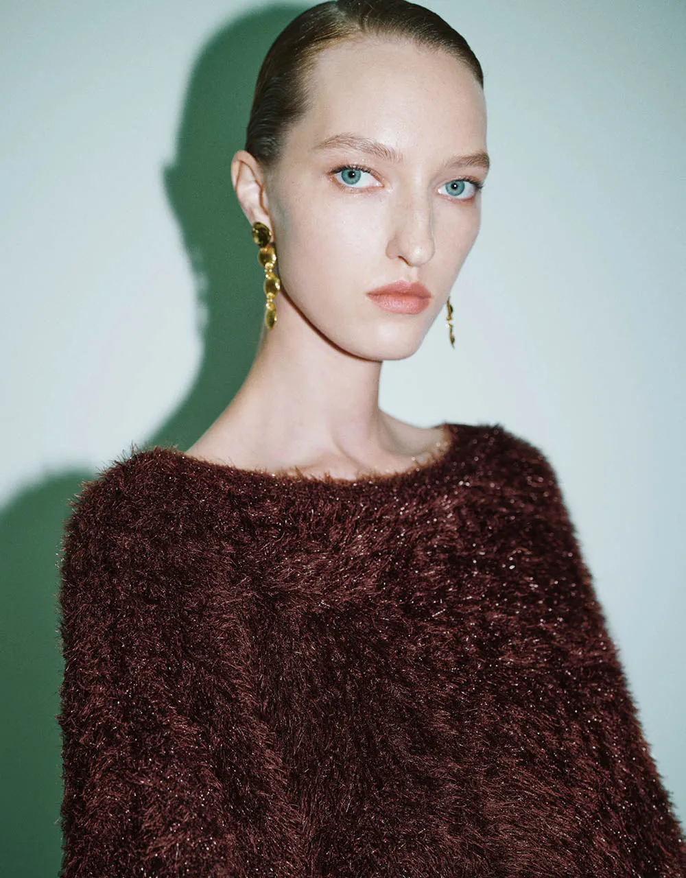 Drop Shoulder Sleeve Furry Sweater sold by Urban Revivo product image thumbnail 5